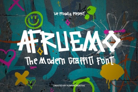 Afruemo: A Bold Display Font for Urban Campaigns