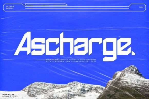 Ascharge Display Font for Branding and Packaging