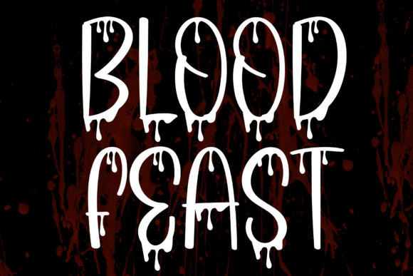 Blood Feast Display Font for Horror Editorial Projects