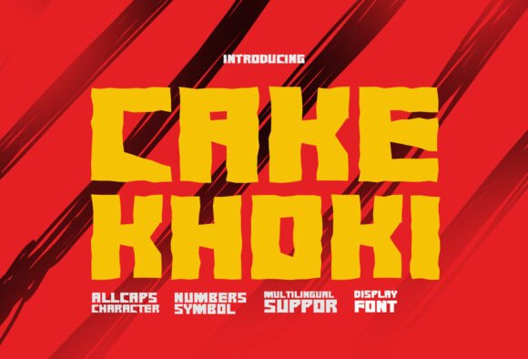 Cake Khoki: A Bold Font for Creative Projects