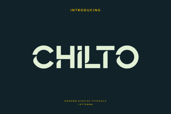 Chilto Font: Modern Display for Creative Projects