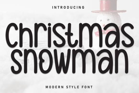 Christmas Snowman Font Review