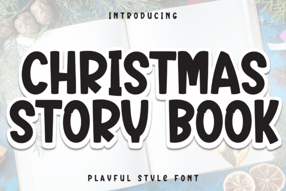 Christmas Story Book: A Playful Font for Handmade Holiday Products