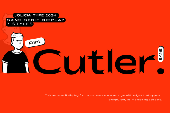 Cutler: A Bold Display Font for Creative Projects