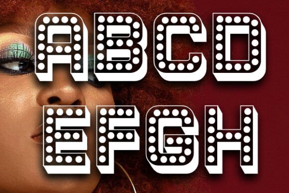 Disco Retro Display Font for Handmade Products and Printables