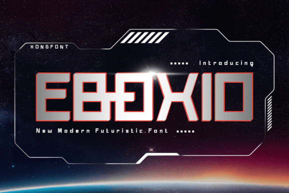 Eboxio Futuristic Font for Modern Branding Projects