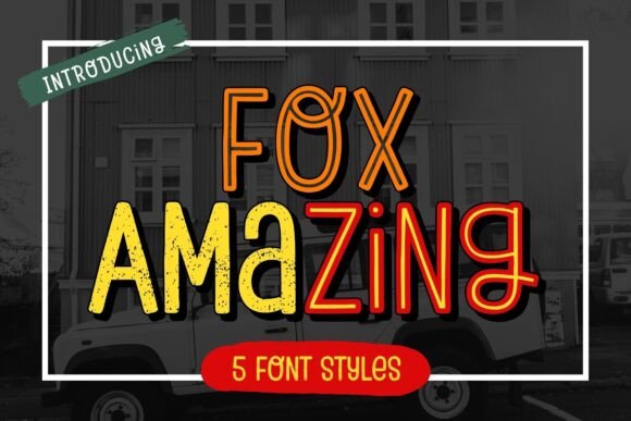 Fox Amazing: A Playful Display Font for Branding & Design