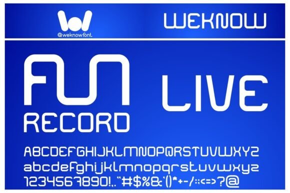 Funrecord Live Font Review: A Modern Display Typeface for Makers