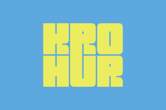 Krohur: A Bold Display Font for Editorial Design and Publishing