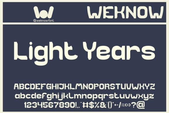 Light Years Font for Professional Branding