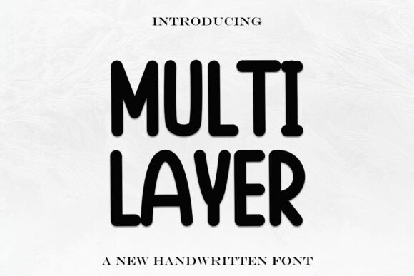 Make Your Brand Pop with the Multi Layer Display Font