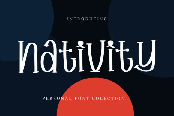 Nativity Font for Handmade Product Labels
