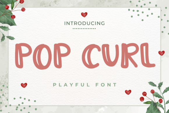 Pop Curl Font for Creative Projects