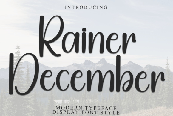 Rainer December: A Festive Display Font for Holiday Designs