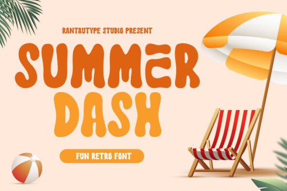 Summer Dash: A Bold Retro Font for Editorial Design