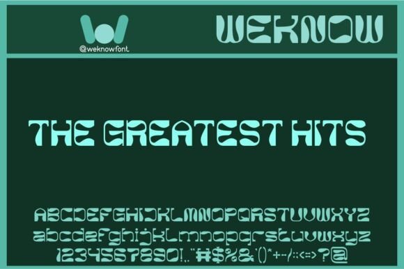The Greatest Hits Font