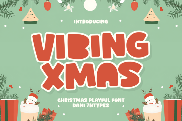 Vibing Xmas Font for Festive Branding