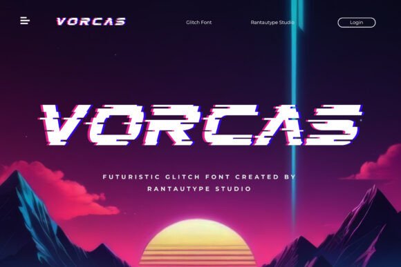 Vorcas Font for Bold Campaign Visuals and Glitch-Inspired Headlines