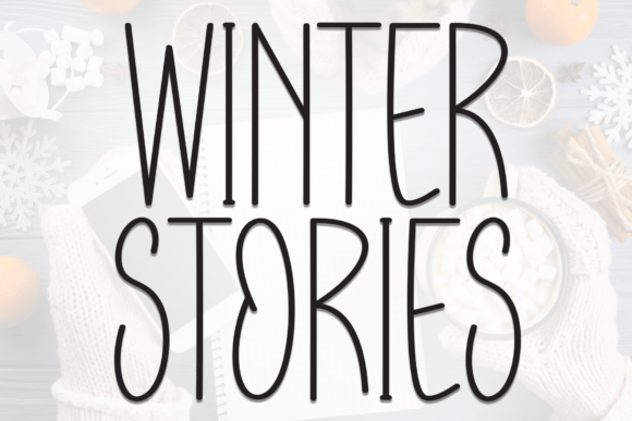 Winter Stories: A Handwritten Display Font for Web Designers