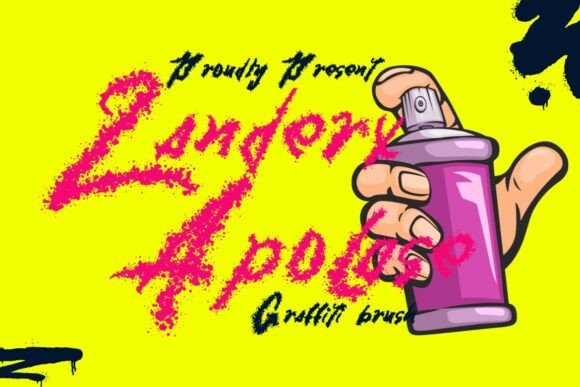 Zanderx Apolase: A Graffiti Brush Display Font for Handmade Products